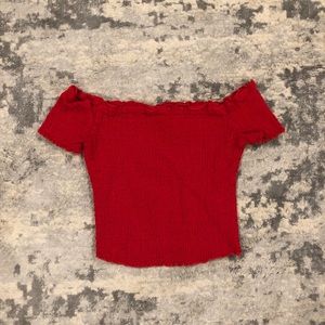 Smocked off the shoulder top